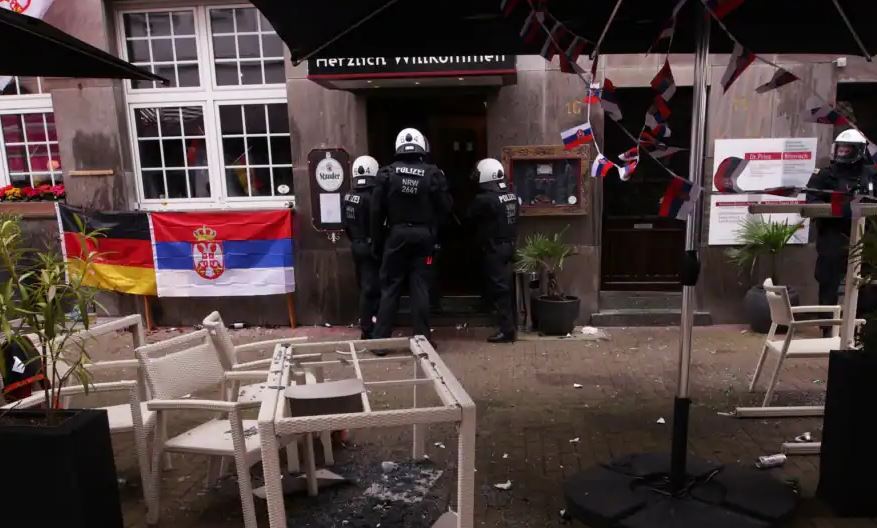 EURO 2024/ U përleshën para ndeshjes kundër Anglisë, arrestohen shtatë tifozë serbë