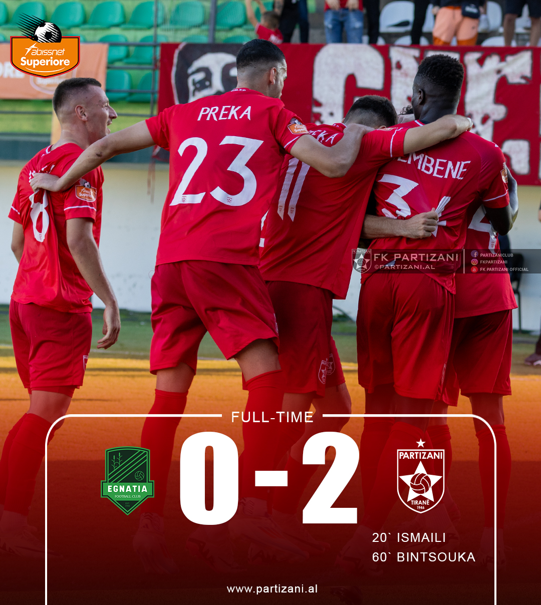 Superiore/ Partizani triumfon ndaj kampionëve, në Rrogozhinë fitojnë të kuqtë 0-2