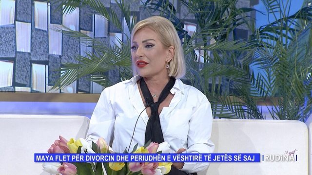 Divorci dhe sherri i bujshëm, Maya: Ish-burri ka probleme me alkoolin dhe drogën