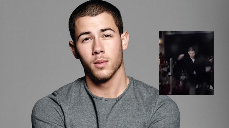 I drejtohet një laser në kokë, Nick Jonas largohet me vrap nga skena